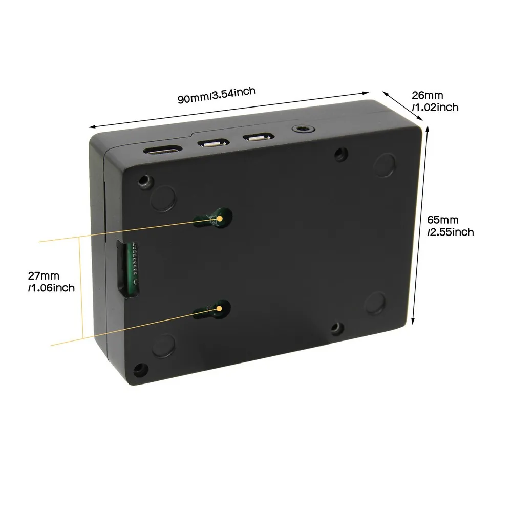 Металлический корпус Raspberry Pi 4B Пассивный охлаждающий теплоотвод алюминиевый