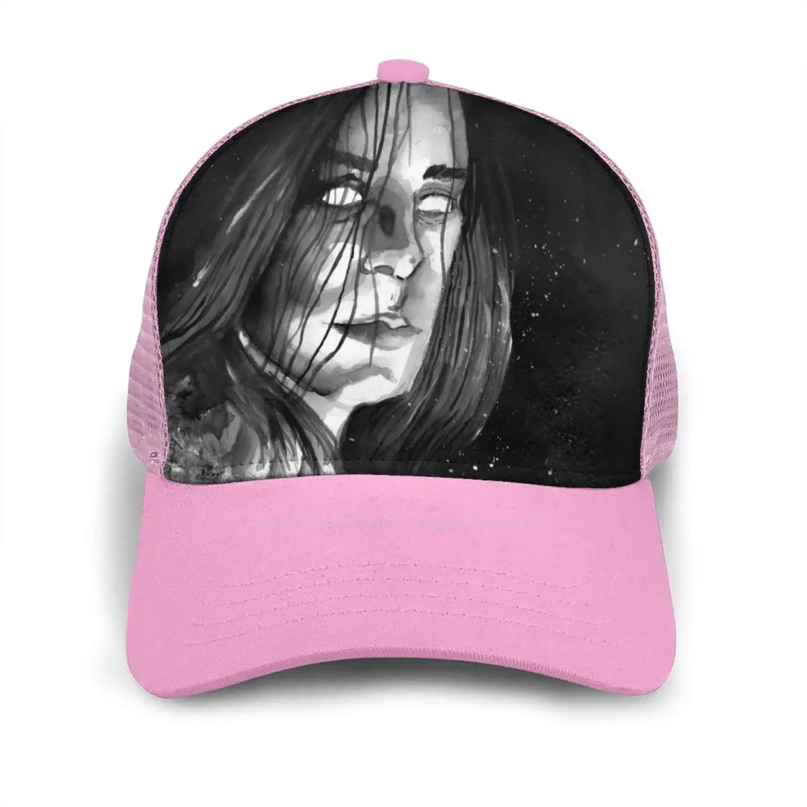 

Quorothon Of Bathory Hip Hop Fashion Cap Sports Curved Mesh Hat Black Metal Metal Dead Mayhem Music Portrait Traditional Ink