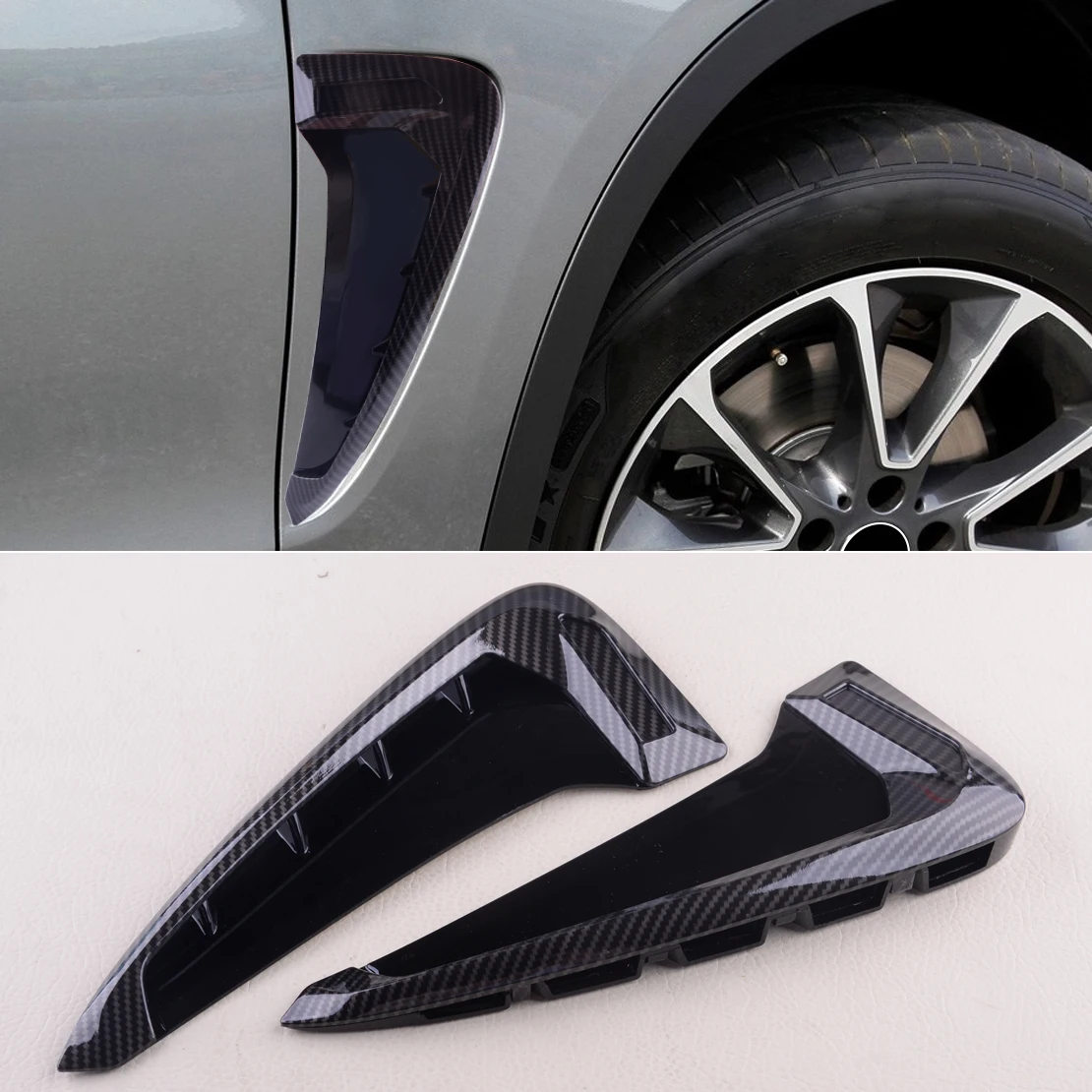 

Накладка на вентиляционное отверстие автомобиля, 2 шт./компл., для BMW X5, F15, X5M, F85, 2014, 2015, 2016, 2017, 2018, углеродное волокно