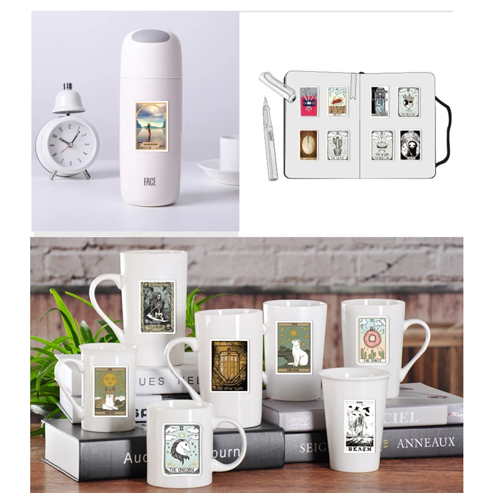 50 шт наклейки для карт таро гр