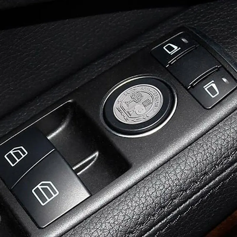 2 шт. металлический стикер mercedes benz для интерьера amg w203 w204 w205 w212 w213 Класс c e