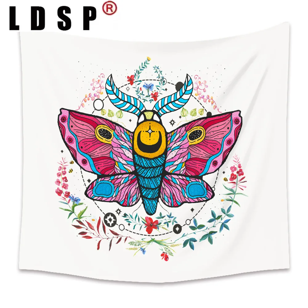 

LDSP Psychedelic Butterfly Tapestry Wall Hanging Carpet Beach Towel Background Cloth Blanket Yoga Mats Art Bedroom Home Decor