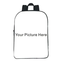 customize image logo backpack teens daily backpack boy girl schoolbag children school shoulder bags