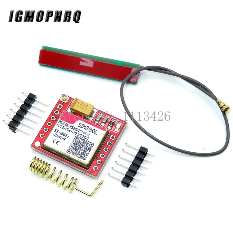 SIM800L GPRS GSM модуль микро sim-карта ядро четырехдиапазонный последовательный порт TTL антенна PCB беспроводной wifi плата для Arduino смартфон