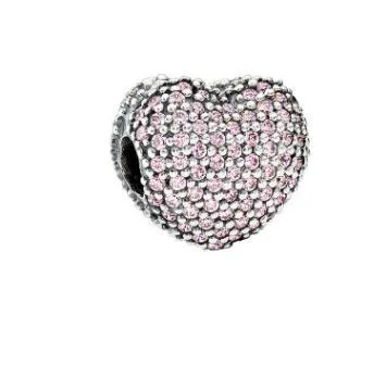 17 Модный шарм дружбы, серебряные бусины 925 пробы, браслет для изготовления ювелирных изделий - Color: 17