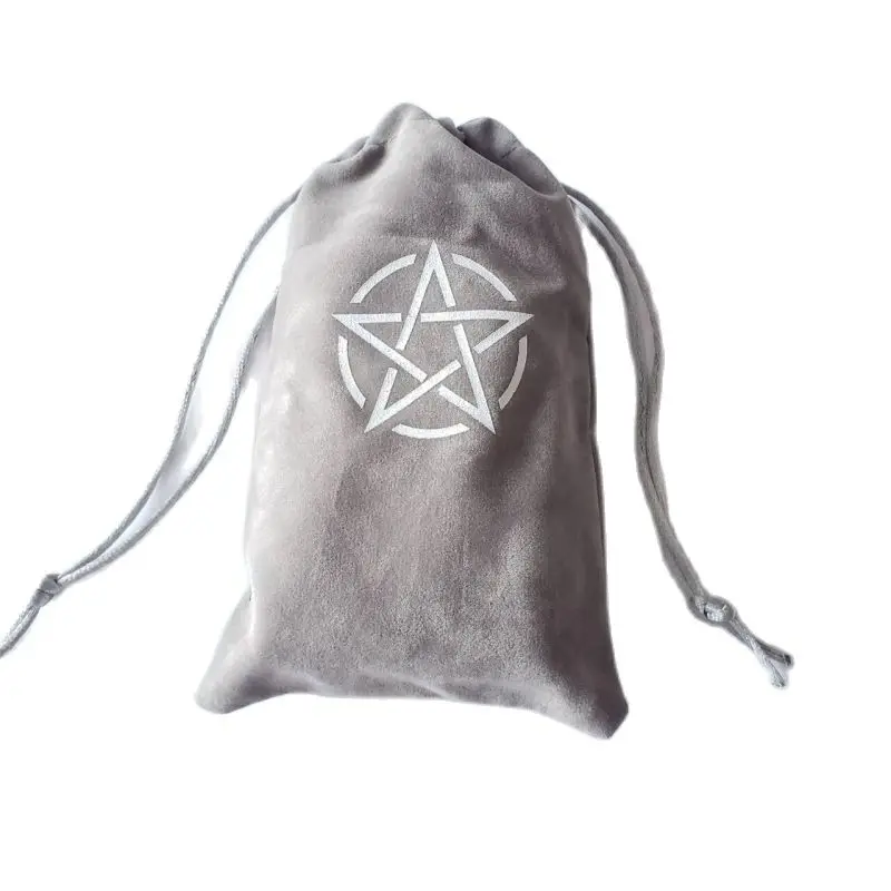 

2021 бархатная палубная сумка Таро Созвездие Таро карта для хранения сумка для настольных игр вышивка для карт на шнурке