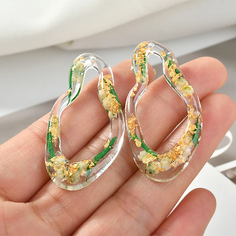 Minimum order 30pcs/lot geometric irregular shape resin floating locket charms diy jewelry earrings/necklace accessory | Украшения и