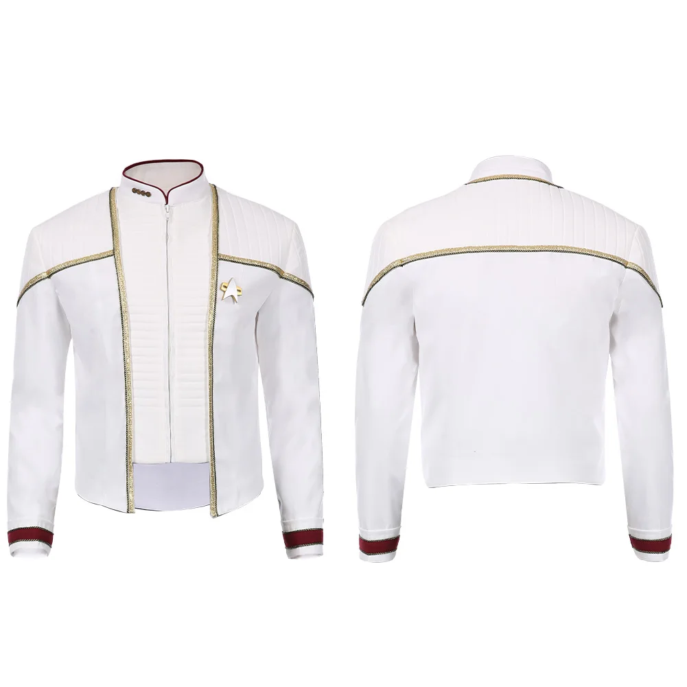

Jean Luc Picard Cosplay Costume Men Jacket Outfits Halloween Carnival Suit Custom Made