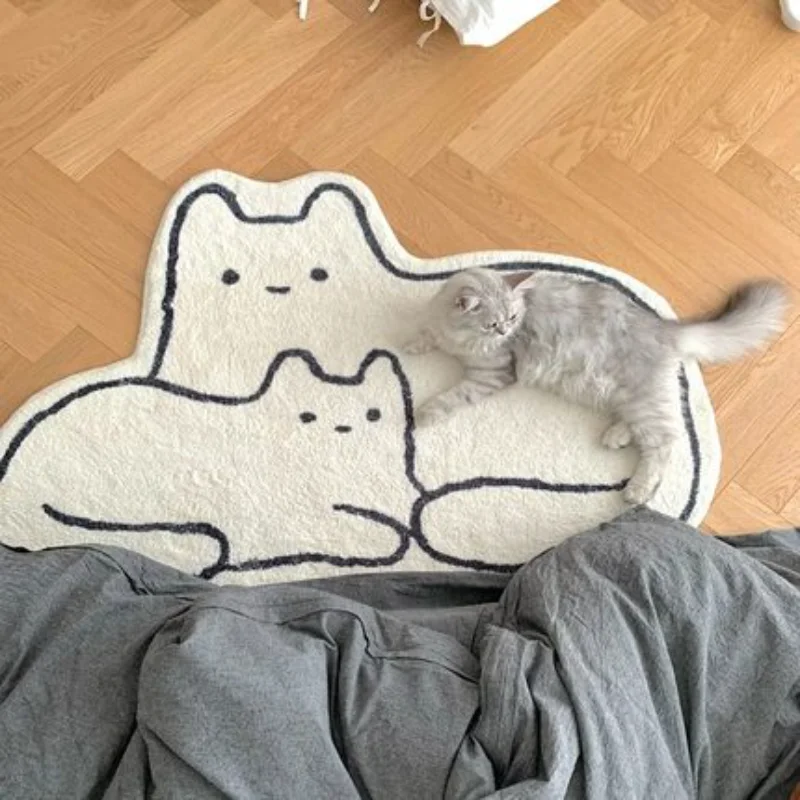 

Floor Mat In The Room Irregular Household Carpet Floor Mats Cute Cartoon Animals Carpet Absorbent Quick-drying Bathroom Doormat