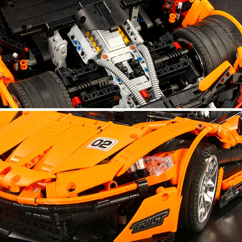 20087 город техническая серия кирпичи MOC 16915 McLaren P1 Супер гоночный автомобиль