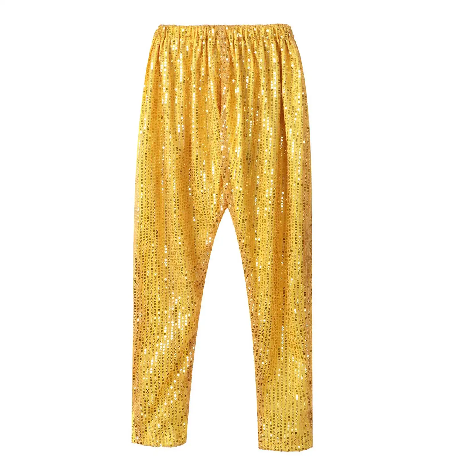 

Hip Hop Kids Clothing Girls And Boys Sparkly Sequins Jazz Dance Pants Children Harem Pants For Modern Dance Performance Costume