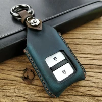 leather car key case cover for honda accord pilot civic city c rv odyssey xrv vezel crider remote protector car accessories
