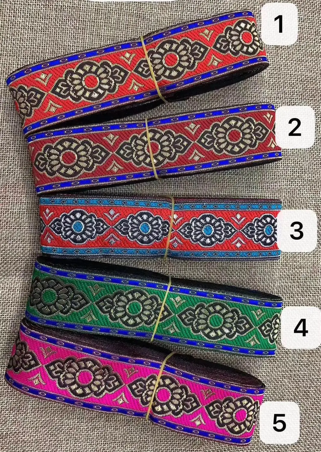 

3.3cm nation style jacquard ribbon,XERY191201H