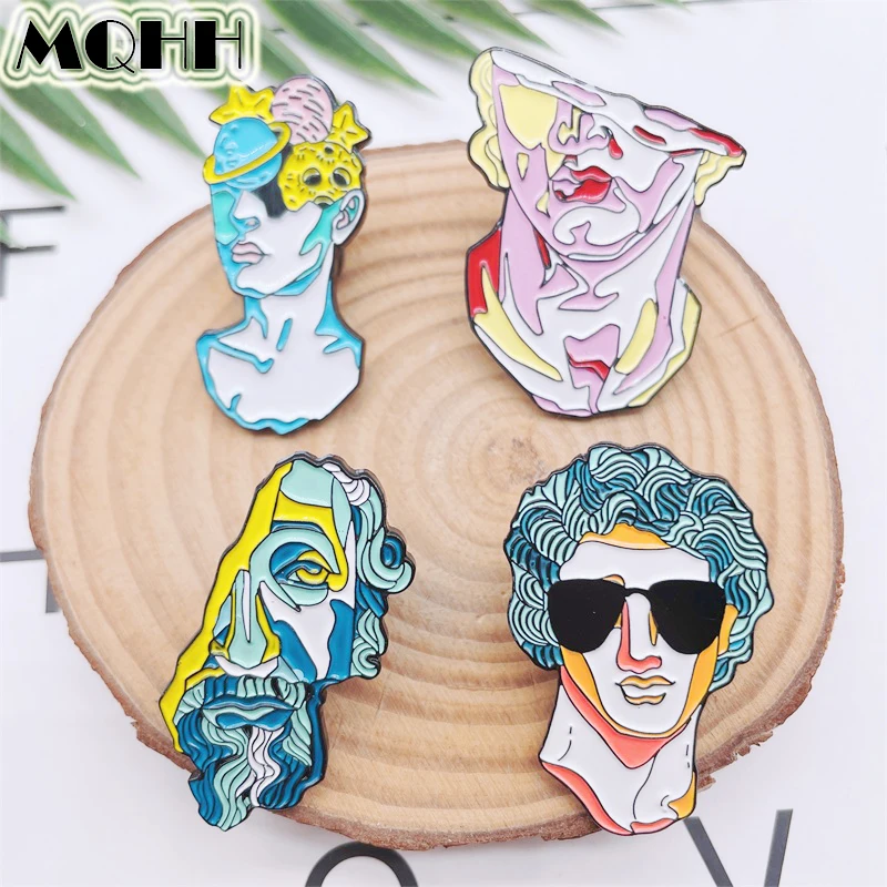 Креативный Сегментированный персонаж Аватар эмалевые булавки планеты