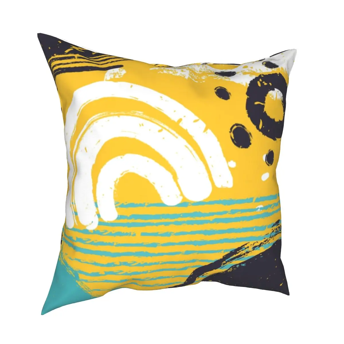 

Beach Sunrise Abstract Pillowcase Soft Polyester Cushion Cover Decoration Modern Pillow Case Cover Home Zippered 45*45cm