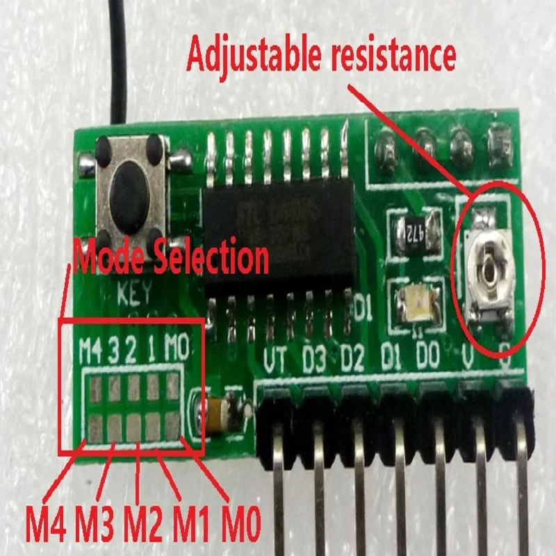 433 92 МГц ASK/OOK беспроводной переключатель DC5V наборы беспроводного управления RF Link