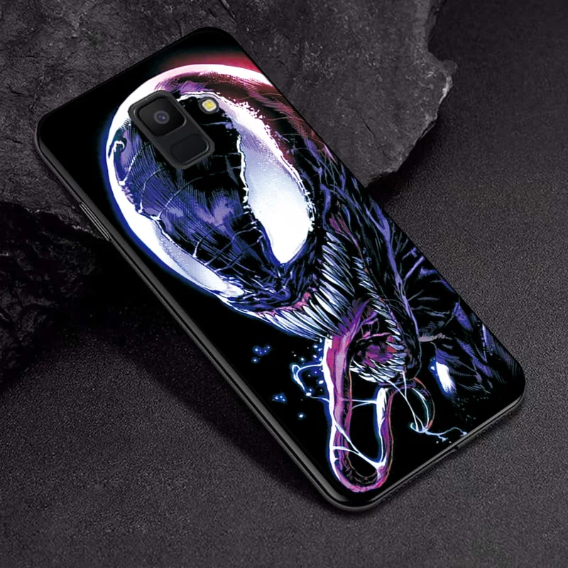 Для samsung Galaxy A6 plus чехол-накладка A8 plus Venom Joker черный чехол ТПУ для samsung A9 A7 A750 Железный человек бампер - Цвет: TPUBLK664