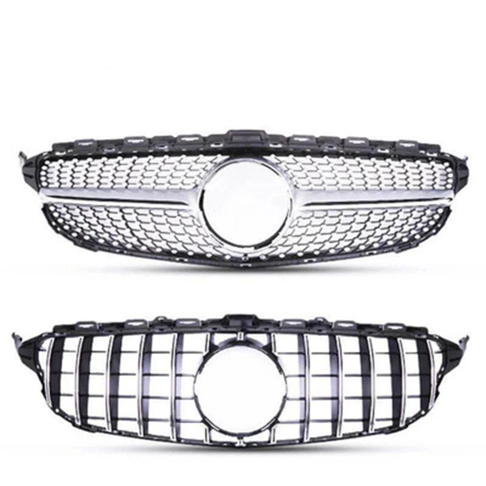 

Car Front Grill Fit Racing Grills For Mercedes Benz C-Class W204 W205 GT R Mantianxing 2008-2013 2014-2018 2019-2020 ABS