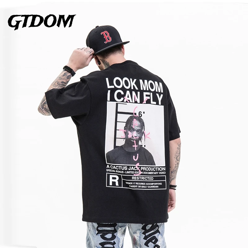 

GTDOM Men Tide Cards Documentary Same Style Short Sleeve T-Shirt 2021 New Summer O-Neck Casual Spacious Short Sleeve T-Shirt