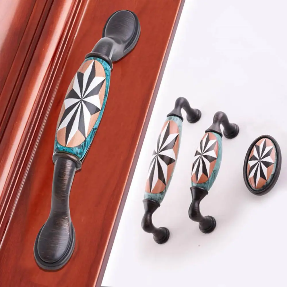 Керамические дверные ручки европейского стандарта для ящиков кухонного шкафа и