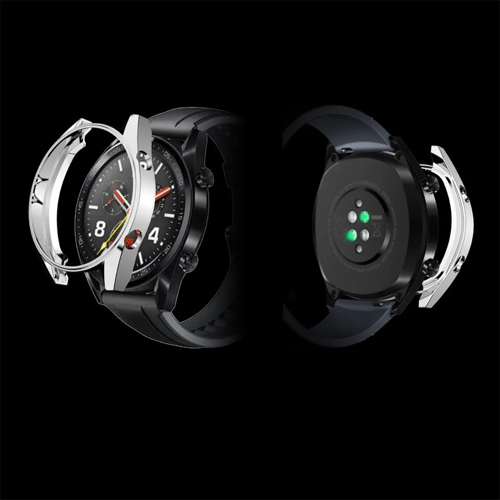 ТПУ Смарт-часы защитный чехол для huawei Watch GT 46 мм защитная рамка Smartwatch аксессуары с защитой экрана# H15