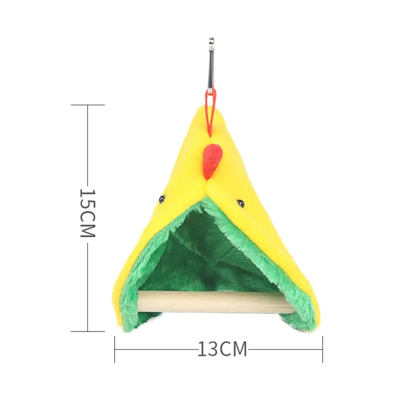 Птичье гнездо для попугая Мягкие плюшевые игрушки птицы Попугай гамак теплая