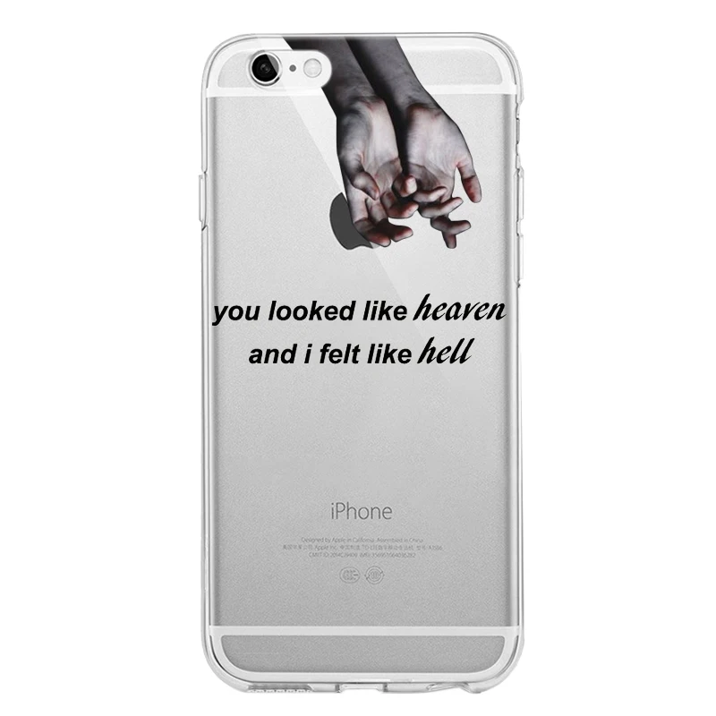 Вы были как небеса и я ощущал себя адский чехол для телефона iPhone 5S 6 6s 7 8 Plus X XR XS