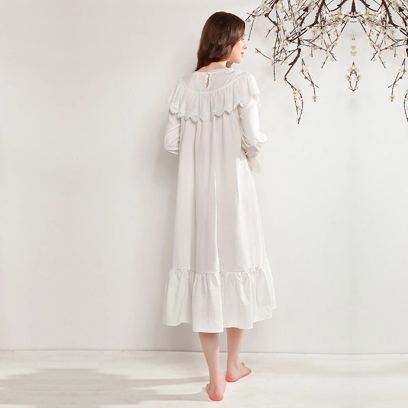 Женский халат хлопковое ночное белье сорочка для медового месяца ночная рубашка