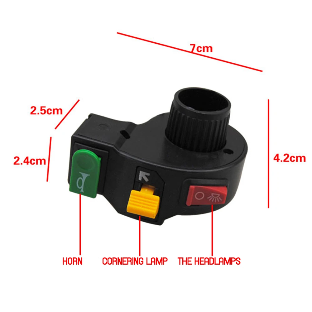 Переключатель 3 в 1 для мотоцикла электрического велосипеда скутера квадроцикла
