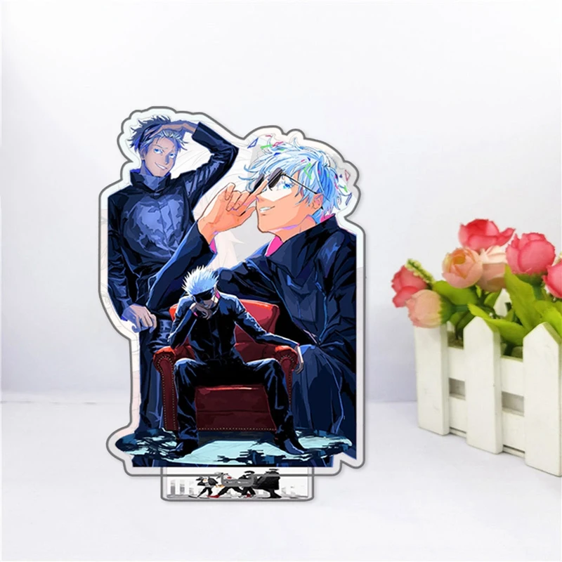 

16cm Cool Japanese Anime Jujutsu Kaisen Acrylic Stand Figure Model Plate Holder Cake Topper Toys Desktop Decor for Kids Boy Gift