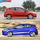 Спортивные гоночные полосы, двусторонние наклейки на дверь автомобиля, юбку для Ford Fiesta ST RS Hatchback 2008-2018 3-5, декоративные наклейки для кузова автомобиля