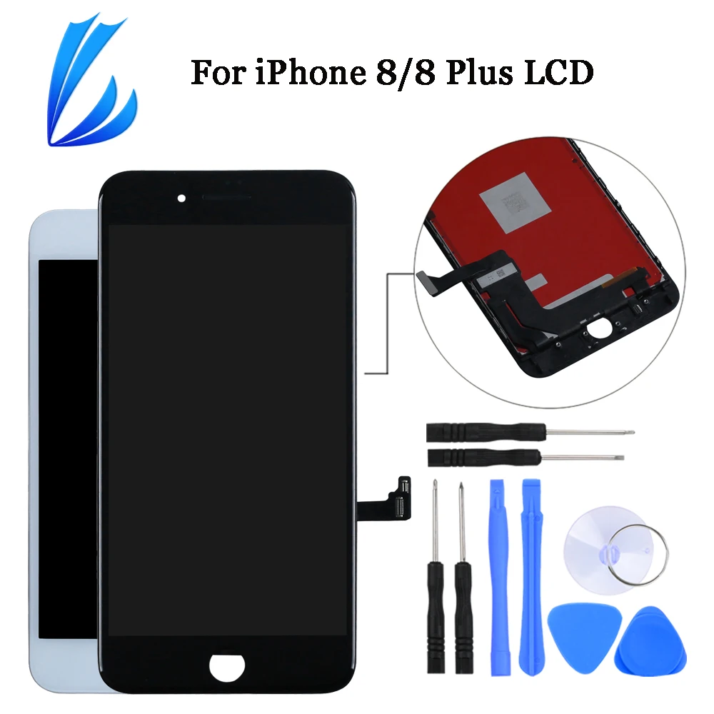 Сменный экран для iPhone 8 Plus ЖК дисплей сенсорный 3D 8g дигитайзер черного и белого