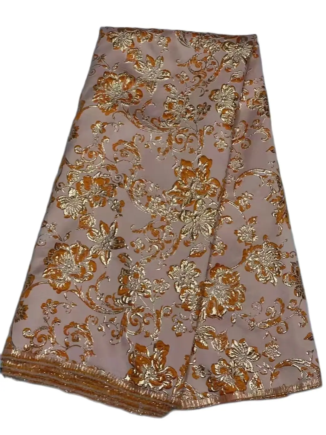 

Новейшая швейцарская позолоченная жаккардовая ткань 2022 Высококачественная парча нигерийская французская сетка кружева благородный и эле...