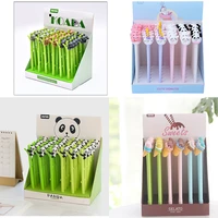cute lovely kawai gel pen 36 pcs per set plastic pen children stationery factory ice cream gel pen cute lovey