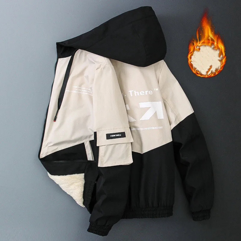 Новинка 2020 Мужское пальто на осень и зиму Паркер с большими карманами