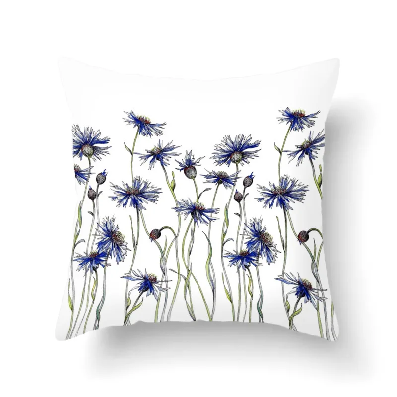 45*45 см домашний декор диван искусственная комната Цветочная ботаника серия