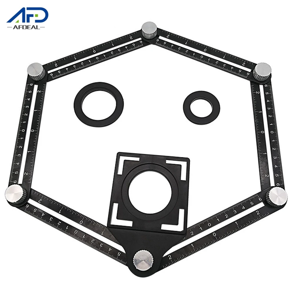 Шестискладная линейка алюминиевая лампа для обнаружения отверстий транспортир