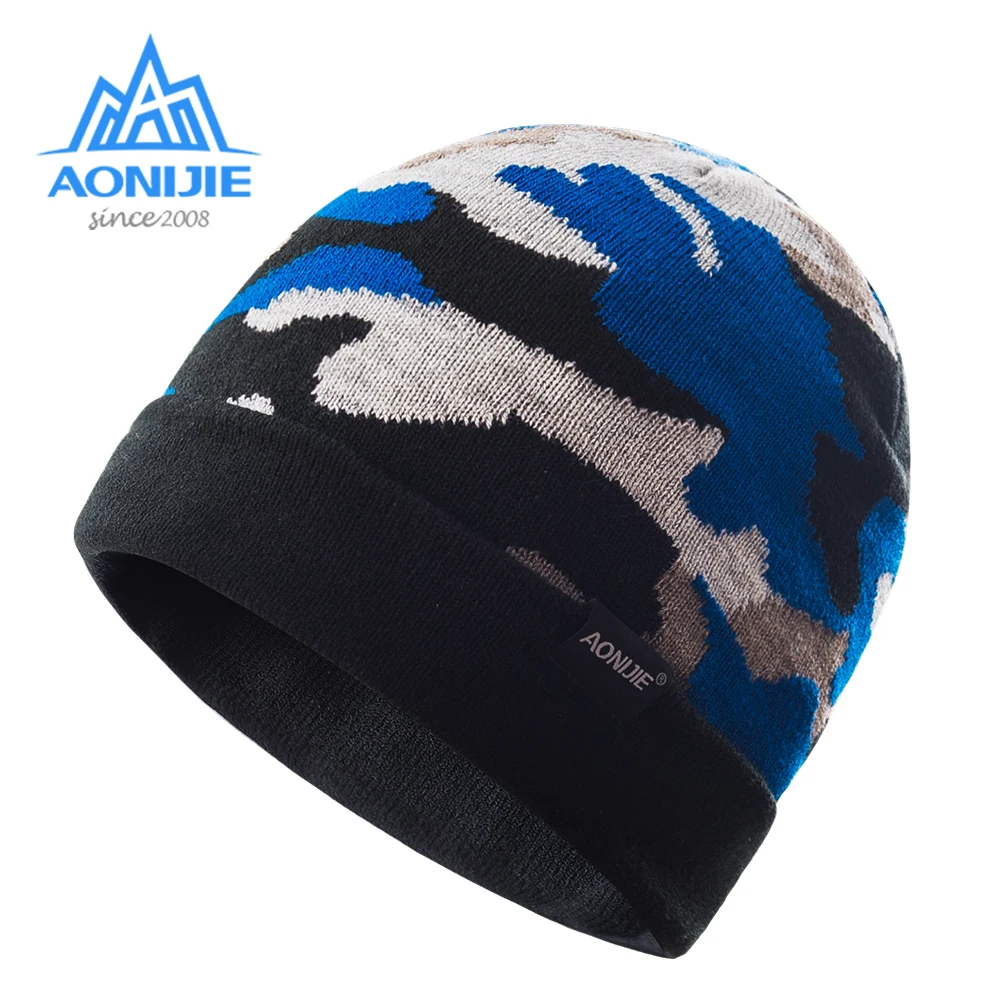 

AONIJIE M26 унисекс зимняя теплая спортивная вязаная шапка с отворотами с манжетами шляпа-Кепка с черепом для бега марафона Путешествия Велоспо...