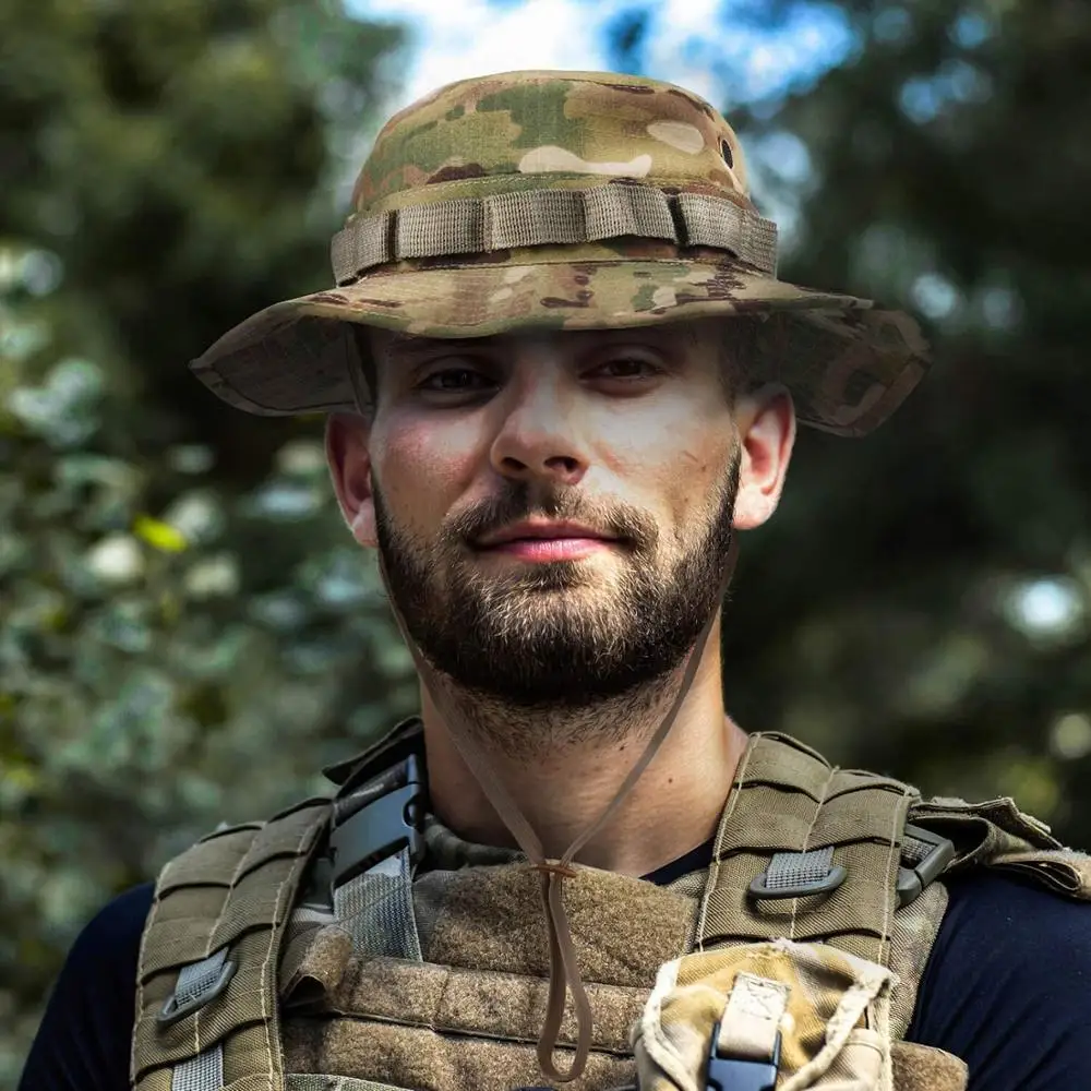 

Fishing Bucket Hat Men Women Boonie Hat UV Protection Camouflage Cap Tactical Outdoor Sun Hat