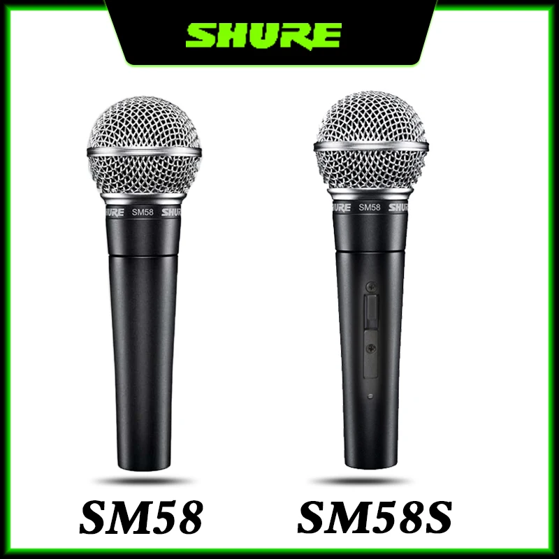 Original Shure SM58/SM58S Wired Professional Vocal Cardioid Dynamic Microphone for Karaoke KTV Stage Performance | Электроника