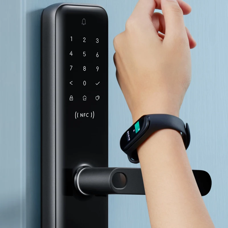Дверной замок Aqara Smart N200 совместимый со сканером отпечатка пальца Bluetooth NFC