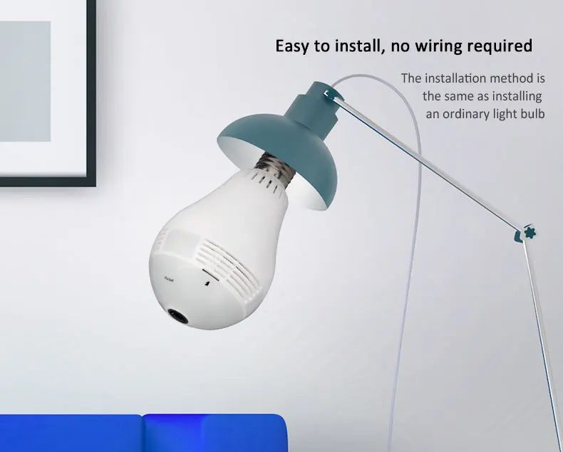 INQMEGA 960P 360 градусов Беспроводной IP Камера рыбий глаз панорамная камера наблюдения камера беспроводной связи wifi Ночное видение лампа CCTV Камера P2P