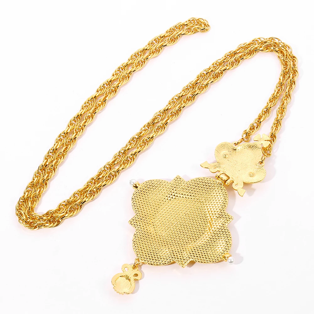 Virgin Mary Jesus Pectoral Cross Orthodox Crucifix Long Pendants Gold Religious Pastor Prayer Jewelry |