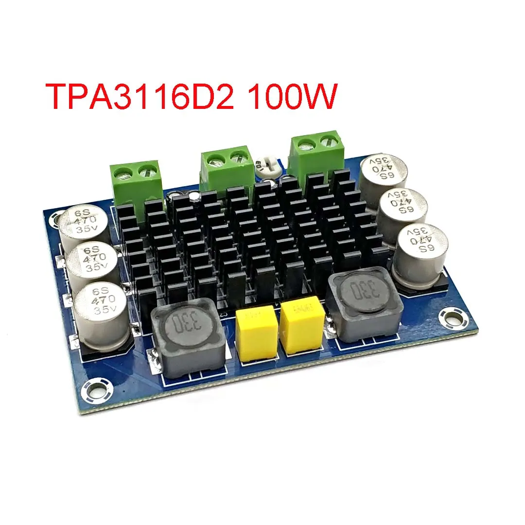 

XH-M542 DC 12-26V 100W TPA3116DA одноканальный цифровой усилитель мощности TPA3116D2 плата