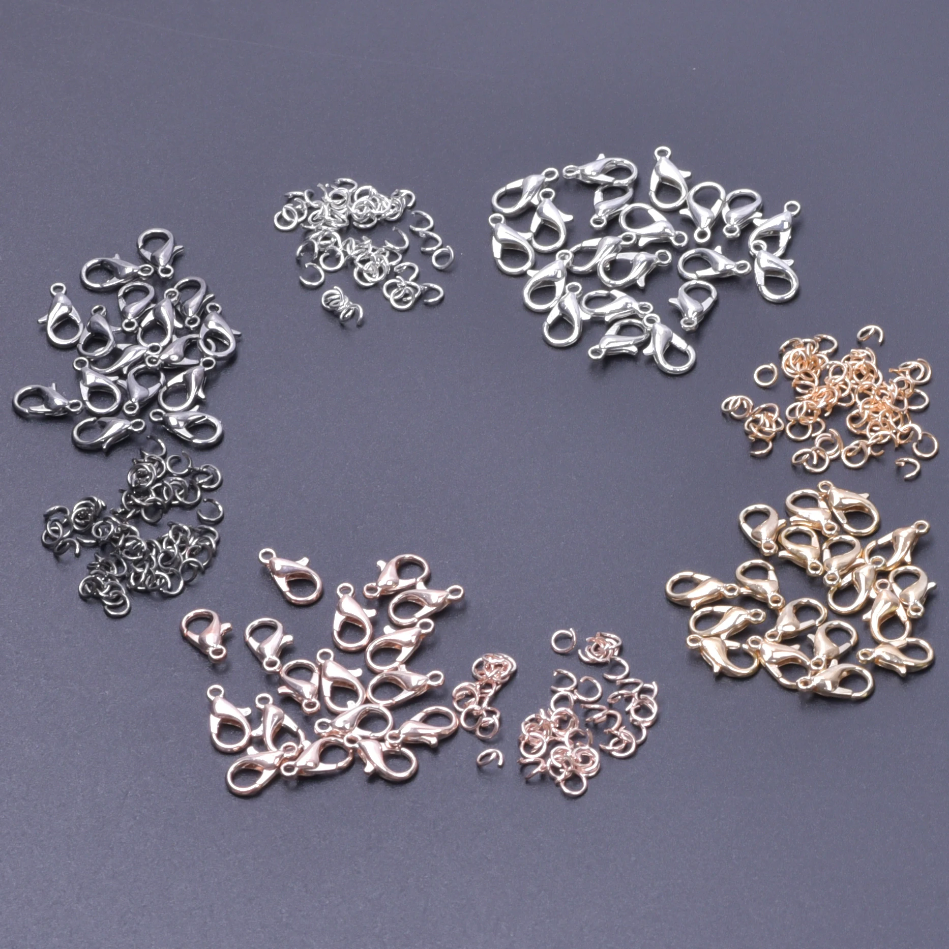 Соединительные кольца с застежкой лобстером аксессуары для изготовления