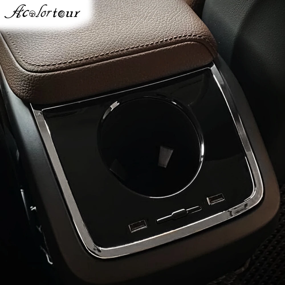 Offerte Scatola Di Immagazzinaggio Per Auto Per Volvo XC90 XC60 C60 V60 2019 V90 S90 2018 Portabottiglie Per Bevande Stivaggio Riordino Organizzatore Di Ricarica Rapida USB