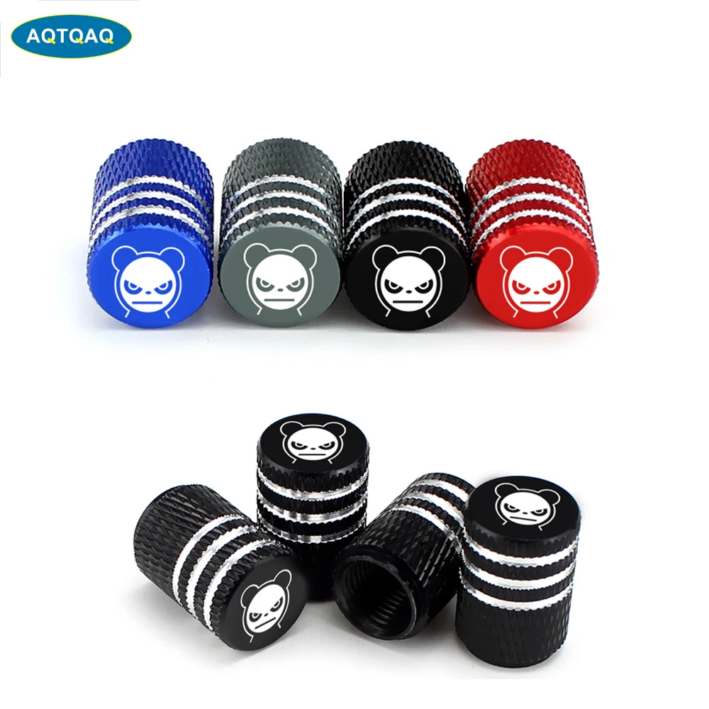 

4Pcs/Set Universal Cartoon Alu-alloy Tire Valve Caps for Car Truck Motorcycle Bicycle Valve Stem Cover Tire Accessorie