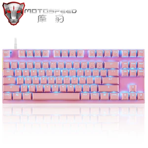 englishrussian original motospeed rgb gaming mechanical keyboard led backlight 87 keys usb wired keyboards for computer gamer free global shipping