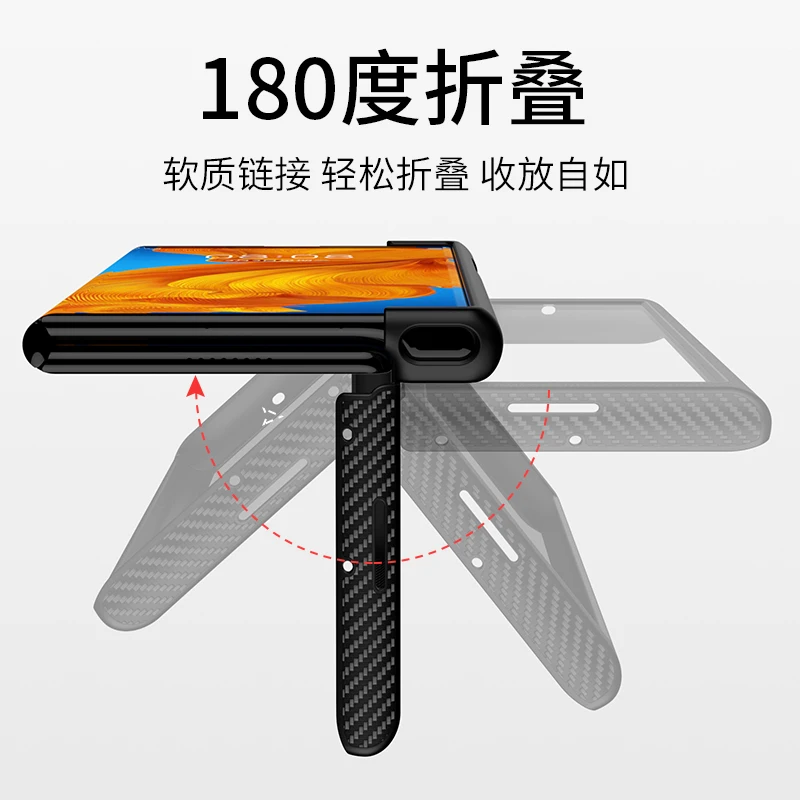 foldable case for huawei mate xs x 360 full protective case with tempered glass film for huawei mate xs 5g cover light funda free global shipping