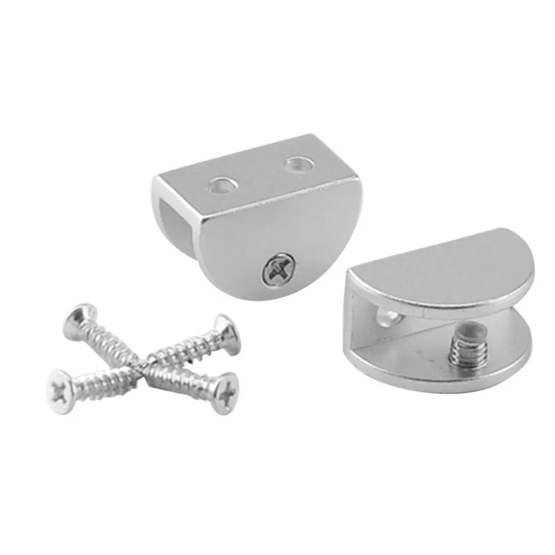 4 шт./компл. алюминиевые стеклянные зажимы Регулируемый Настенный зажим